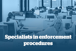specialists in enforcement procedures